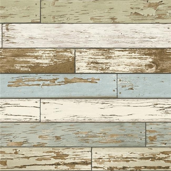 Nuwallpaper NuWallpaper NU2188 Old Salem Vintage Wood Peel & Stick Wallpaper NU2188 - main